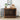 35.8" Rustic Brown Furniture Style 3-Door Dog Crate Side Table with Wheels and Flip-Up Top Opening