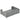 35" Dark Gray Rattan Pet Bed