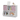 35" White and Pink Kids Bookcase with Collapsible Toy Storage Drawers