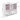 A dimension Image of our 35" White and Pink Kids Bookcase with Collapsible Toy Storage Drawers
