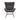 36.5" Modern Nursery Rocking Chair with Wood and Metal Legs - Deep Grey Teddy Fabric