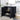 An image of an opened-Espresso Bathroom Vanity Cabinet