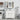 36'' Modern White Bathroom Vanity with Countertop Sink and Wall Mirror Set
