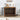 38.58" Indoor Brown Dog Crate Side Table