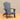 38" Black Outdoor Reclining Polystyrene Adirondack Chair with Cup Holder