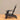 38" Black Outdoor Reclining Polystyrene Adirondack Chair with Cup Holder