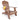 Armrest and tall back rest piece with cup holder holding a glass if orange juice
