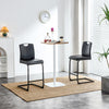 39.37 Black PU Counter Height Dining Chair - Set of 2 Barstool