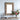39" Full Length Rectangle Wall Mirror with Brown Distressed Wood Frame