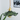 Green Glass Pendant Lamp with gold lamp shade