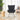36.5" Modern Nursery Rocking Chair with Wooden Legs - Black Teddy Fabric