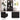 4-In-1 Black Entryway Storage Cabinet with Coat Hooks and Bench