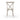 4-Pack Farmhouse Resin Cross Back Chair with Lime White Finish