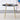 40" Black Minimalist Circular Dining Table with Gold Plated Legs