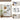 40" Modern White Hall Tree Entryway Bench