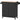 41" Black Kitchen Cart with Spice Rack, Towel Rack and Two Drawers
