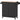 41" Black Kitchen Cart with Spice Rack, Towel Rack and Two Drawers