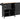 41" Black Kitchen Cart with Spice Rack, Towel Rack and Two Drawers
