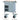 41" Blue Kitchen Cart with Spice Rack, Towel Rack and Two Drawers