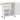 41" White Kitchen Cart with Spice Rack, Towel Rack and Two Drawers