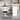 41" White Kitchen Cart with Spice Rack, Towel Rack and Two Drawers