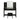 42" Modern Black Rectangular Dressing Table with 10-lamp Bulb and 2 Drawers