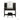 A dimension Image of our 42" Modern Black Rectangular Dressing Table with 10-lamp Bulb and 2 Drawers