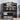 42" Modern Black Rectangular Dressing Table with 10-lamp Bulb and 2 Drawers