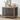 43.7" Indoor Grey Dog Crate Side Table With Feeding Bowl, Wheels, Three Doors, Flip-Up Top Opening