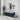 43" Shoe Storage Bench with Shutter-Shapped Doors and Removable Cushion - Antique Navy
