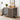 Copy of 43" Wooden Furniture Style Dog Crate with Feeding Bowl, Three Doors, and Flip-Up Top Opening - Grey