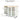 Product dimensions image of our 44" White LED Light Kitchen Island Cart with Fluted Glass Doors and 1 flip Cabinet Door