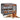 46" Brown Heavy Duty Dog Crate Furniture with Removable Trays and Wheels