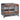 46" Brown Heavy Duty Dog Crate Furniture with Removable Trays and Wheels