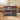 46" Brown Heavy Duty Dog Crate Furniture with Removable Trays and Wheels