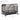 A dimension Image of our 46" Heavy Duty Grey Furniture Style Dog Crate with Removable Trays and Wheels