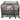 46" Heavy Duty Grey Furniture Style Dog Crate with Removable Trays and Wheels