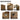 48" Freestanding Imitative Oak Bathroom Vanity with Double Sink & Soft-Closing Doors
