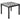 Modern Black Nordic Square Dining Table And Chair