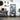 5-Tier Black Woodgrain Bookshelf