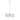 5-light White Metal Chandelier 