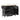 A dimension Image of our 50" Black Storage Cabinet Kitchen Island Cart with drawers and 2-locking Wheels
