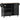 50" Black Storage Cabinet Kitchen Island Cart with drawers and 2-locking Wheels