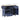 A dimension Image of our 50" Dark Blue Storage Cabinet Kitchen Island and Microwave Cart with Drawers and Wheels