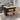 52.7" Black Rolling Mobile Kitchen Island with Solid Wood Top and Locking Wheels