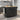 52.7" Black Rolling Mobile Kitchen Island with Solid Wood Top and Locking Wheels