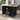 52.7" Black Rolling Mobile Kitchen Island with Solid Wood Top and Locking Wheels