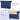 52.7" Dark Blue Rolling Mobile Kitchen Island 
