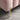 Metal Legs of Pink Modern Entryway Bench
