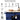 53" Kitchen Cart with 8 Handle-Free Drawers & 5 Wheels - Dark Blue